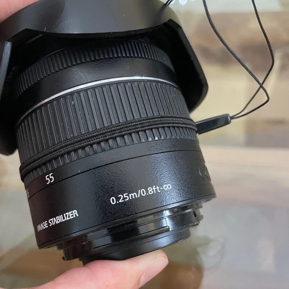 Canon EF-S 18-55mm f/4-5.6 IS STM Zoom Lens with Image Stabilizer Black